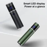 S-1090 IPX7 Waterproof 8D Portable LED Digital Display Round Electric Shaver - Image 4