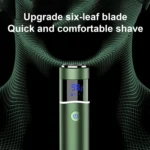 S-1090 IPX7 Waterproof 8D Portable LED Digital Display Round Electric Shaver - Image 5