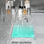 Punch-Free Bathroom Faucet Shelf Home Bathroom Vanity Storage Stand - Image 9