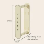 Retractable Clothes Rack Organizer Multifunctional Household Hole-Free Balcony Storage Shelf - Image 3