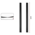 Car Side Window Wipers Removing Water Mist Universal Rubber Strips - Image 2