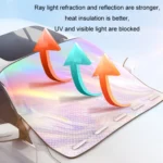 Car Laser Front Windshield Sun Protection Heat Insulation Sunshade - Image 4
