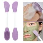 2pcs Dual Head Silicone Face Mask Brush Face Cleansing Massage Brush Mud Mask Applicator - Image 2