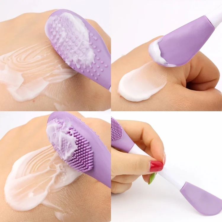 TBD06050928_B8.webp 2pcs Dual Head Silicone Face Mask Brush Face Cleansing Massage Brush Mud Mask Applicator - Image 9