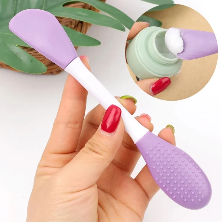 TBD06050928_B9.webp 2pcs Dual Head Silicone Face Mask Brush Face Cleansing Massage Brush Mud Mask Applicator - Image 10