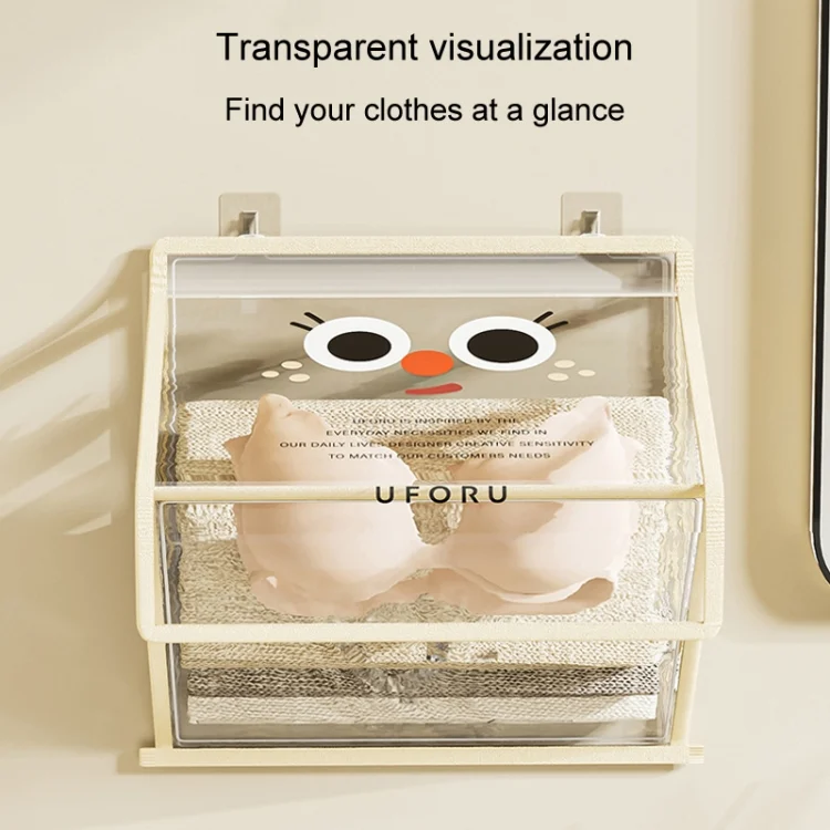 TBD06050936_B5.webp Bathroom Hanging Bag Foldable Transparent With Lid Waterproof Clothes Socks Storage Bag - Image 6