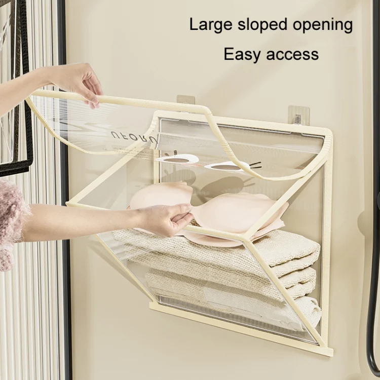 TBD06050936_B6.webp Bathroom Hanging Bag Foldable Transparent With Lid Waterproof Clothes Socks Storage Bag - Image 7