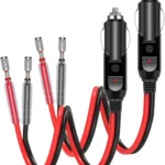 16AWG 15A 12V/24V Fused Cigarette Lighter Plug With Lead