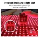 360 LED Beads Red Light Physical Therapy Waist Pad Infrared Fitness Light Therapy Pad - Image 7