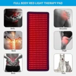360 LED Beads Red Light Physical Therapy Waist Pad Infrared Fitness Light Therapy Pad - Image 8