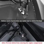 For 2024 Tesla Model 3 Left-hand Drive Front Hood With Full Anti-Blocking Water Channel - Image 4