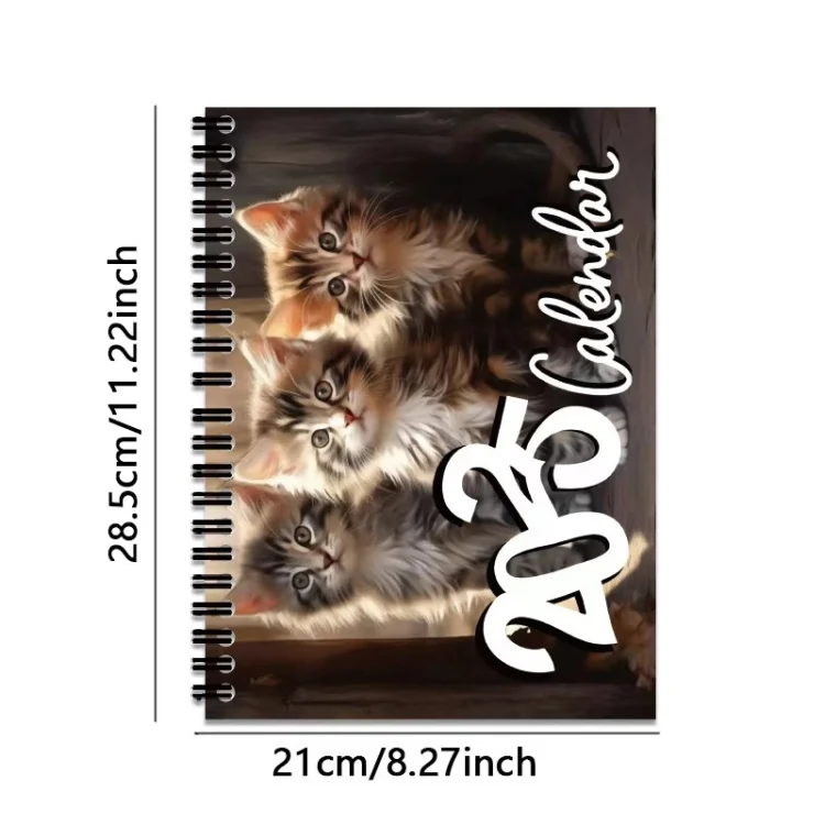 TBD06050988_2.webp 2025 Year 12 Month Kitty Cats English Calendar Cute Wall Calendar - Image 3