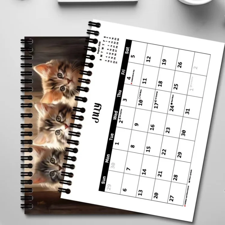 TBD06050988_5.webp 2025 Year 12 Month Kitty Cats English Calendar Cute Wall Calendar - Image 6