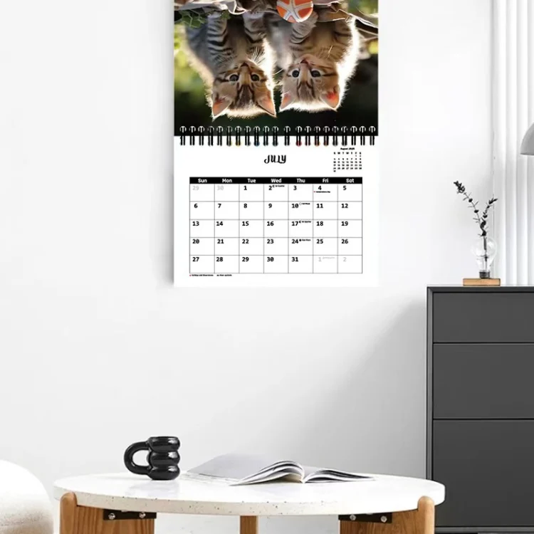 TBD06050988_6.webp 2025 Year 12 Month Kitty Cats English Calendar Cute Wall Calendar - Image 7