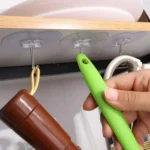 Transparent Self Adhesive Heart-shaped Hooks Door Wall Multi-Function Key Storage Hanger - Image 6