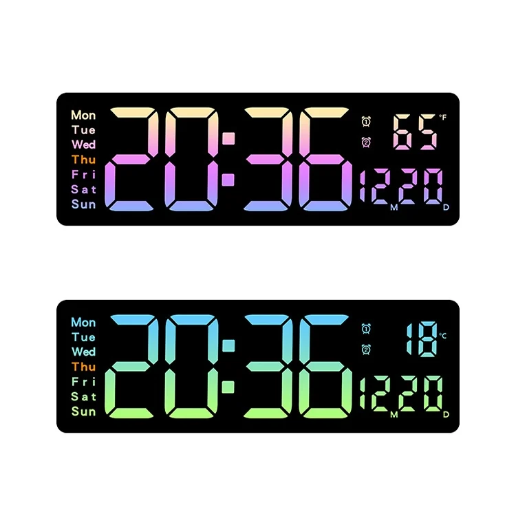 TBD06051002_B1.webp 5526 LED Digital Display Electronic Wall Clock Multifunctional Countdown Alarm Clock - Image 2