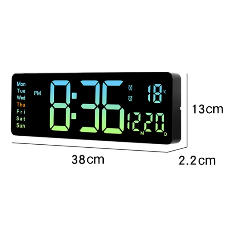TBD06051002_B2.webp 5526 LED Digital Display Electronic Wall Clock Multifunctional Countdown Alarm Clock - Image 3