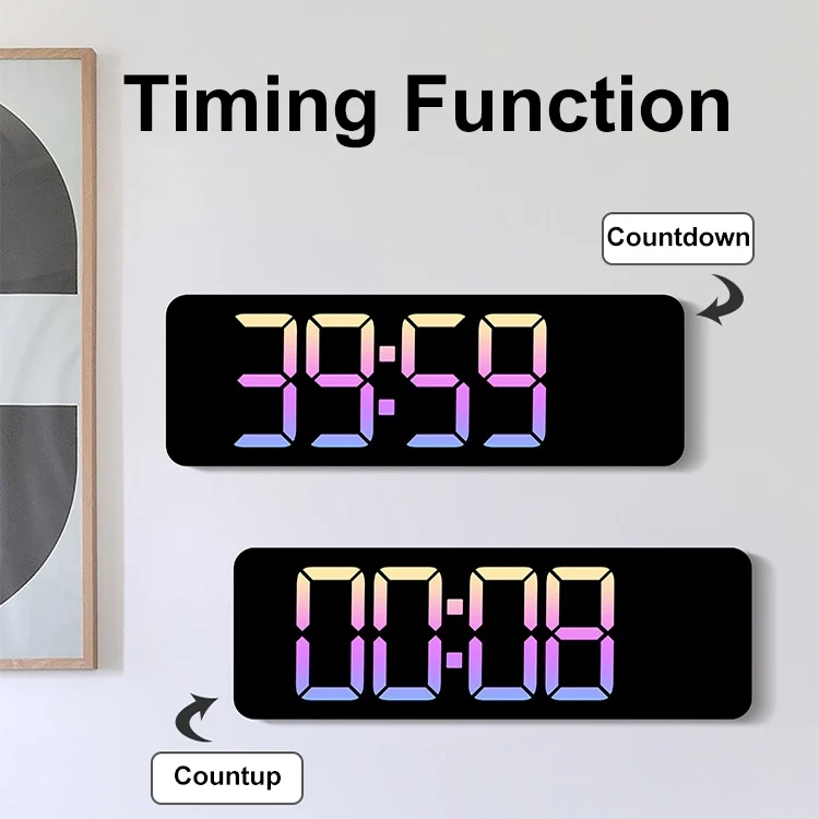 TBD06051002_B4.webp 5526 LED Digital Display Electronic Wall Clock Multifunctional Countdown Alarm Clock - Image 5