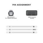 For Yamaha Jet Ski 3-Pin OBD Female Diagnostic Cable Adapter - Image 6