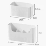 Kitchen Cabinet Door Cling Film Organizer Household Wall Mounted Refrigerator Side Shelf - Image 3