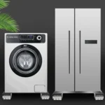 1pair Household Washing Machine And Refrigerator Fixed Non-Slip Universal Wheel Bracket Base - Image 2