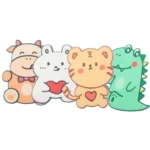 4pcs Bathroom Toilet Deodorant Stickers Felt Cute Cartoon Aromatherapy Decorative Wall Stickers - Image 2