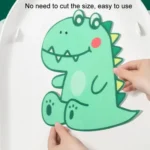 4pcs Bathroom Toilet Deodorant Stickers Felt Cute Cartoon Aromatherapy Decorative Wall Stickers - Image 4