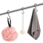 2pcs Household S Hooks For Hanging Metal Windproof Hooks With Safety Buckle - Image 5