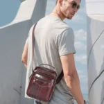 BULL CAPTAIN 0400 Large-Capacity First-Layer Cowhide Retro Single-Shoulder Crossbody Bag - Image 8