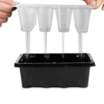12-Hole Heightened Succulent Vegetable Seedling Pot With Lid - Image 3
