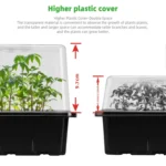 12-Hole Heightened Succulent Vegetable Seedling Pot With Lid - Image 5