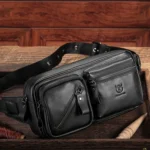 BULL CAPTAIN 082 Large-Capacity First-Layer Cowhide Retro Single-Shoulder Crossbody Bag