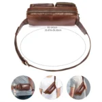 BULL CAPTAIN 082 Large-Capacity First-Layer Cowhide Retro Single-Shoulder Crossbody Bag - Image 3