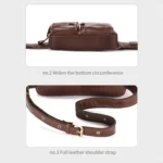 BULL CAPTAIN 082 Large-Capacity First-Layer Cowhide Retro Single-Shoulder Crossbody Bag - Image 6