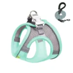Undershirt Style Pet Chest Harness Summer Breathable Reflective Dog Leash