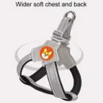 Saddle Style Pet Chest Harness Breathable Reflective Dog Leash - Image 3