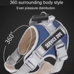 Large Dog Explosion Proof Punch Chest Harness Dog Travelling Leash - Image 6