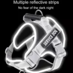 Large Dog Explosion Proof Punch Chest Harness Dog Travelling Leash - Image 7