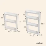 Bathroom Door Narrow Shelf Toilet Crack Floor Trolley Organiser - Image 3