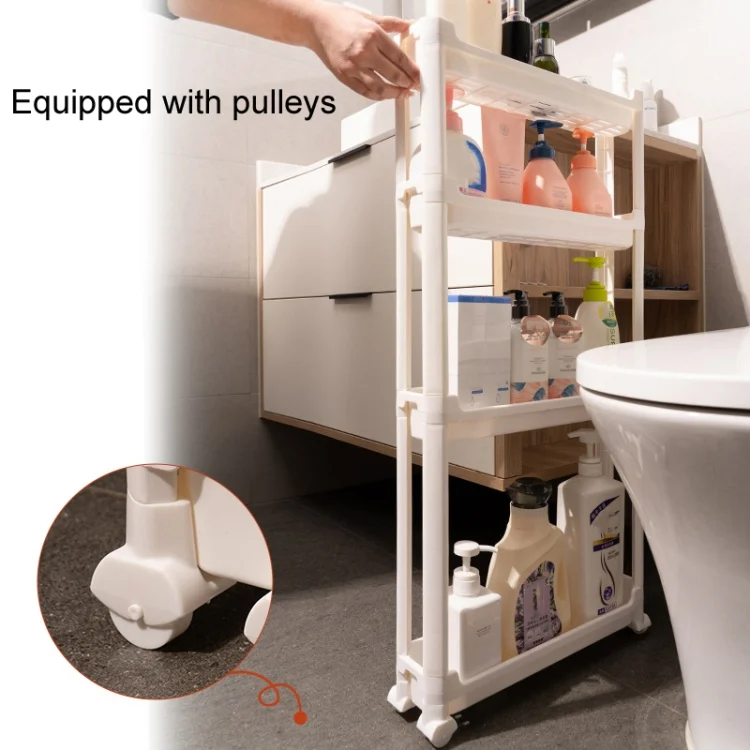 TBD06051124_B5.webp Bathroom Door Narrow Shelf Toilet Crack Floor Trolley Organiser - Image 6