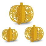 3pcs /Set Halloween Pumpkin Ornament Party Tabletop Decoration