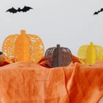 3pcs /Set Halloween Pumpkin Ornament Party Tabletop Decoration - Image 2