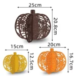 3pcs /Set Halloween Pumpkin Ornament Party Tabletop Decoration - Image 6