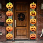 1pair Halloween Party Door Pumpkin Hanging Decoration Door Decoration Supplies - Image 5