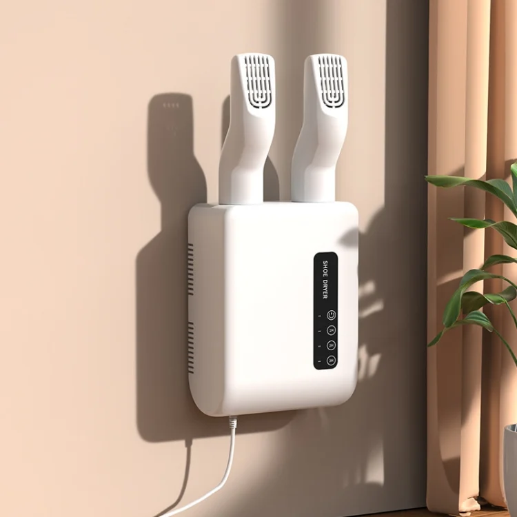 TBD0605116201A.webp 140W Boot Dryer Wall Mounted Shoes Warmer Heater, 3 Gear Timing, 360 Degree Rotating Air Outlet - Image 1