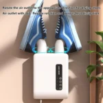 140W Boot Dryer Wall Mounted Shoes Warmer Heater, 3 Gear Timing, 360 Degree Rotating Air Outlet - Image 3