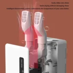 140W Boot Dryer Wall Mounted Shoes Warmer Heater, 3 Gear Timing, 360 Degree Rotating Air Outlet - Image 4