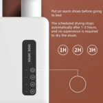 140W Boot Dryer Wall Mounted Shoes Warmer Heater, 3 Gear Timing, 360 Degree Rotating Air Outlet - Image 5