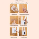 140W Boot Dryer Wall Mounted Shoes Warmer Heater, 3 Gear Timing, 360 Degree Rotating Air Outlet - Image 9