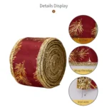 5m x 5cm Multifunctional Christmas Decorative Ribbon Gift Box Packaging Ribbon with Wire - Image 4